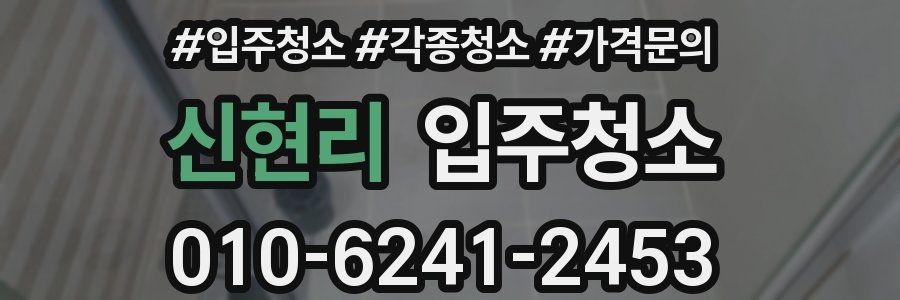 신현리 이사청소