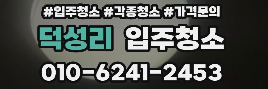 덕성리 이사청소