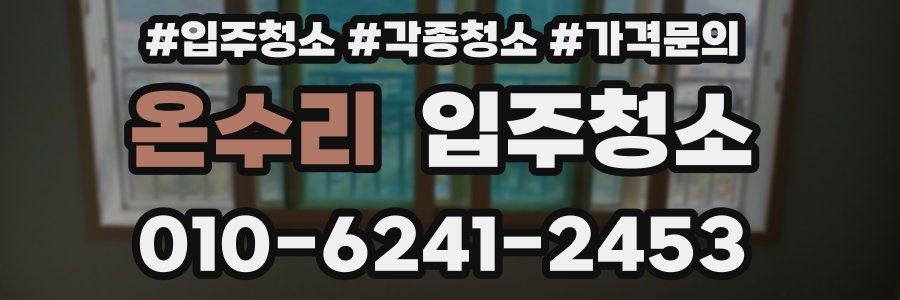 온수리 이사청소