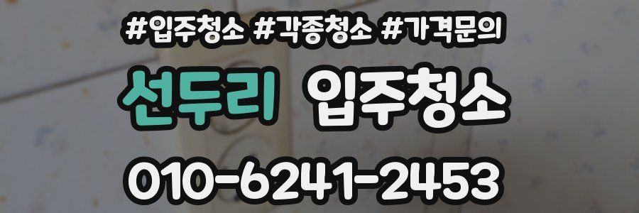 선두리 이사청소