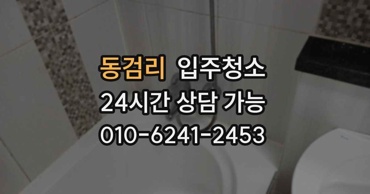 동검리 입주청소