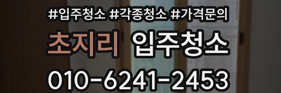 초지리 이사청소