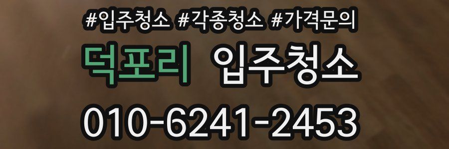 덕포리 이사청소