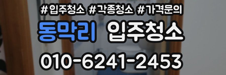 동막리 이사청소