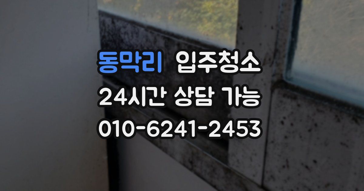 동막리 입주청소