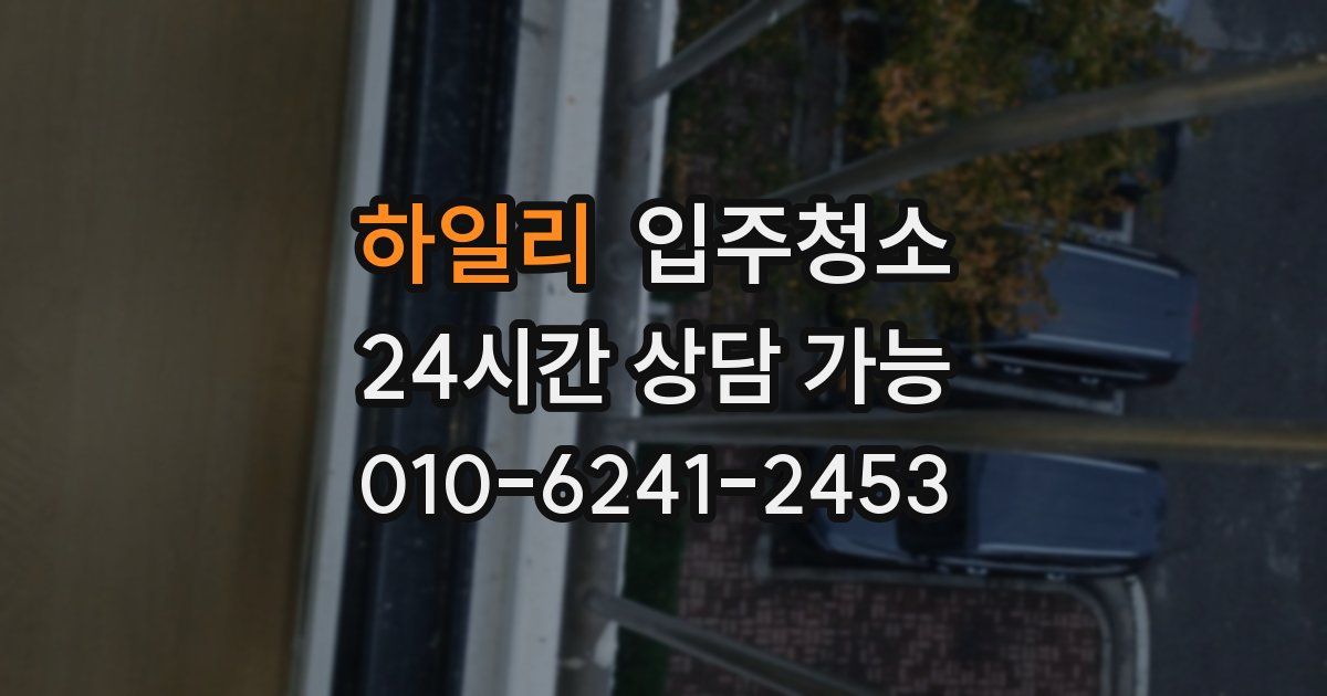 하일리 입주청소