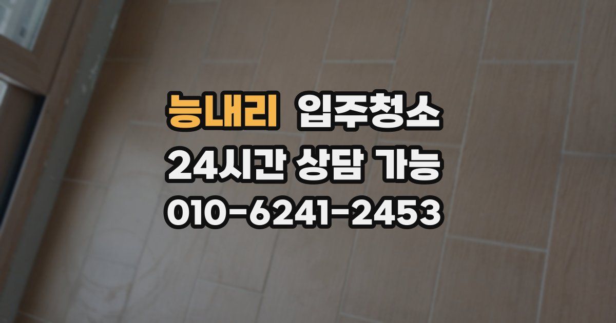 능내리 입주청소