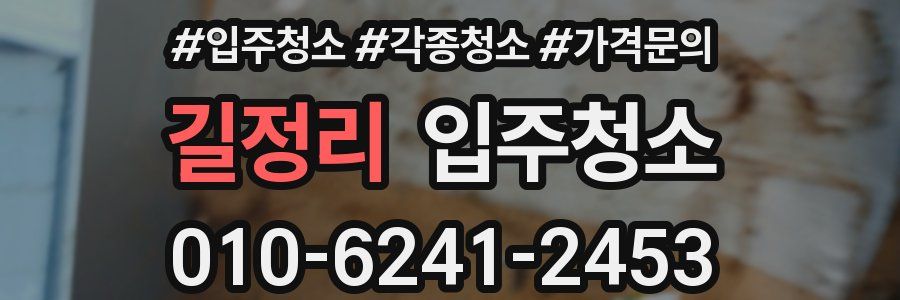 길정리 이사청소