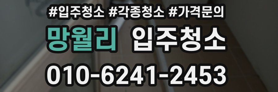 망월리 이사청소