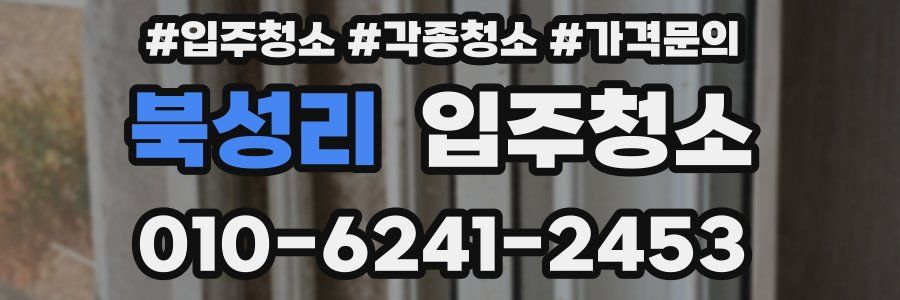 북성리 이사청소