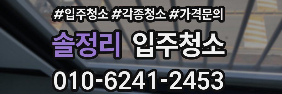 솔정리 이사청소