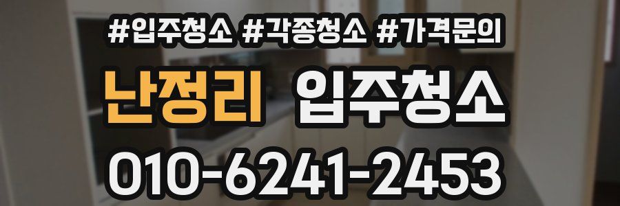 난정리 이사청소