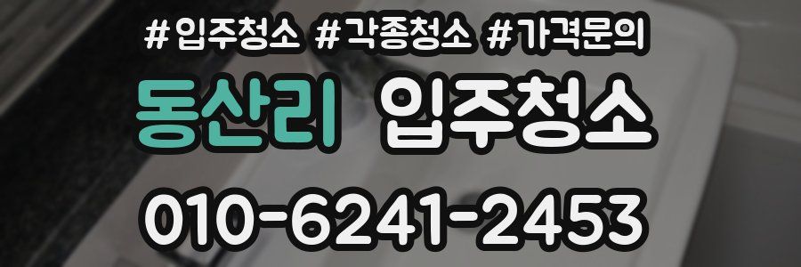 동산리 이사청소