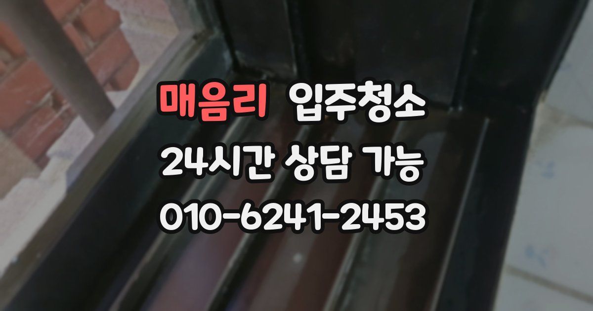 매음리 입주청소