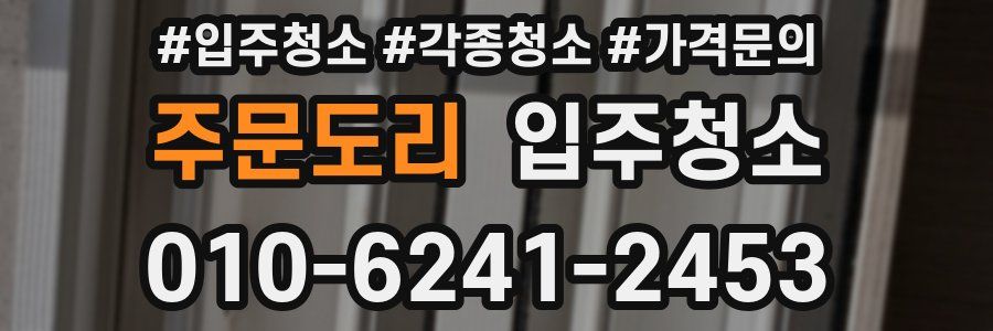 주문도리 이사청소