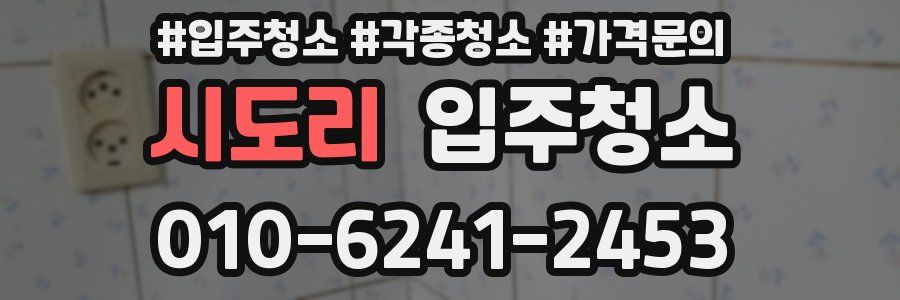 시도리 이사청소