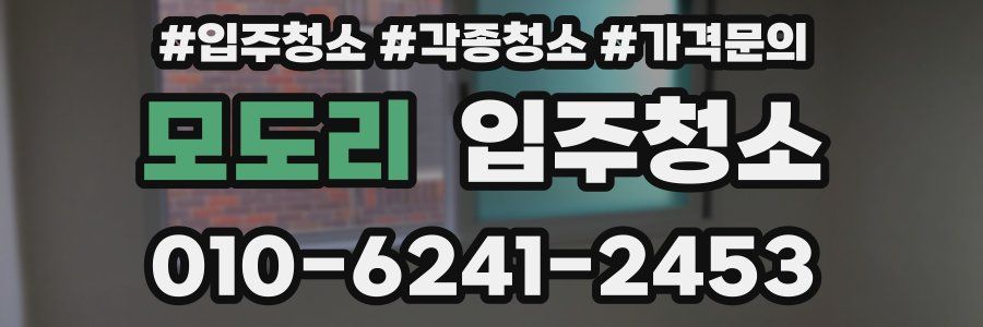 모도리 이사청소