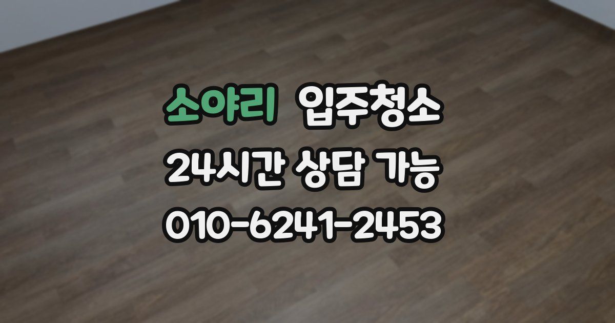 소야리 입주청소