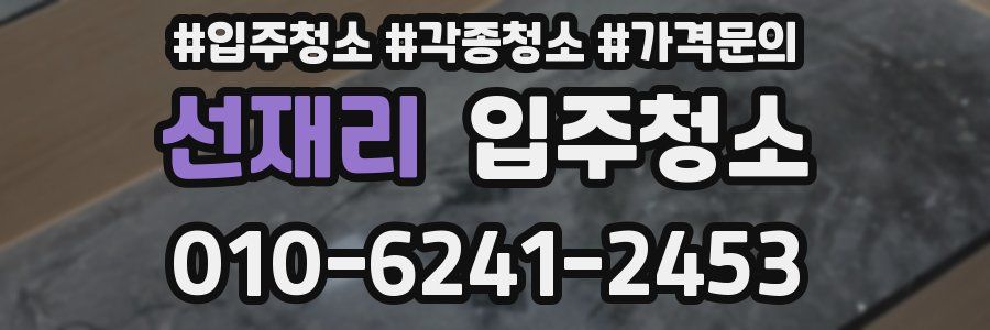 선재리 이사청소