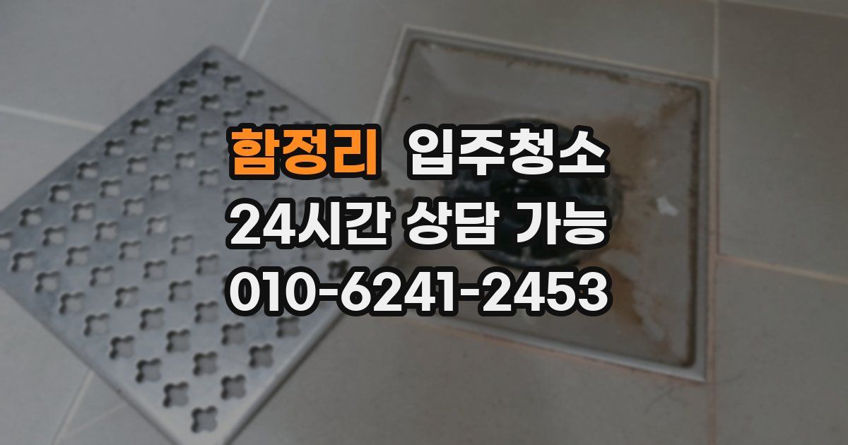 함정리 입주청소