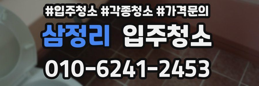 삼정리 이사청소