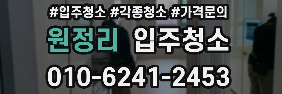 원정리 이사청소