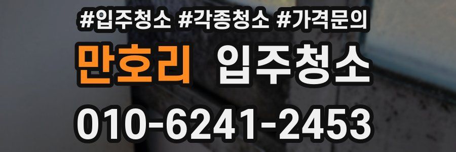 만호리 이사청소