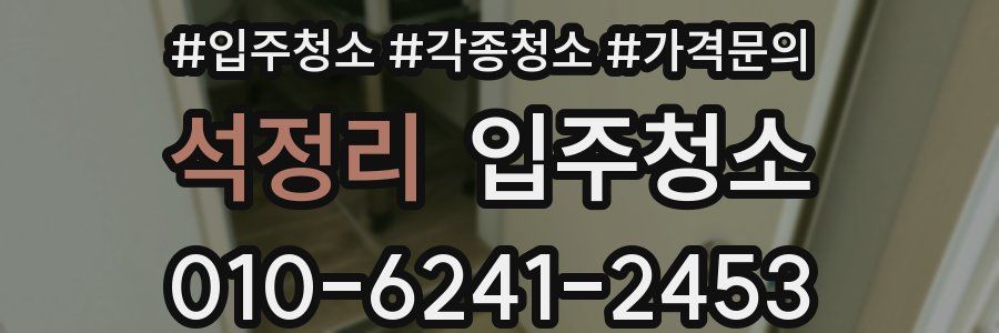 석정리 이사청소