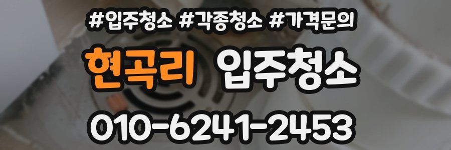 현곡리 이사청소