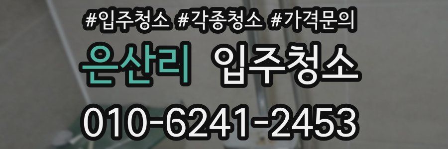 은산리 이사청소