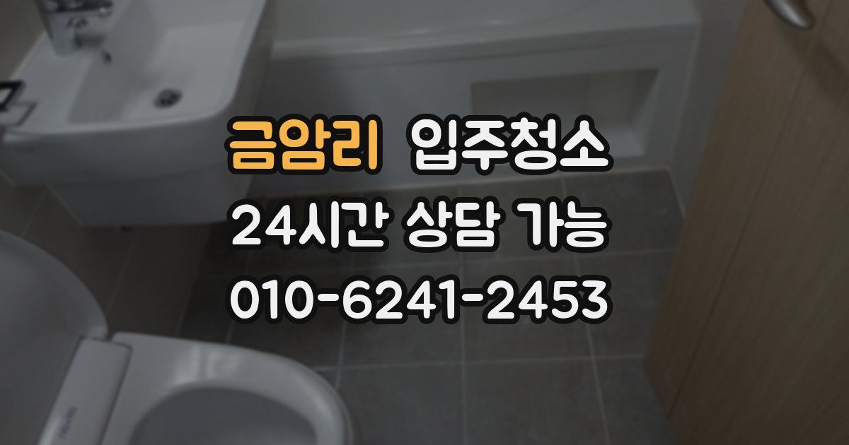 금암리 입주청소