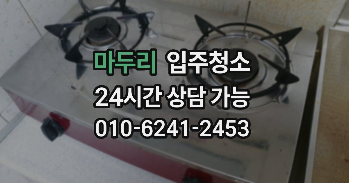 마두리 입주청소