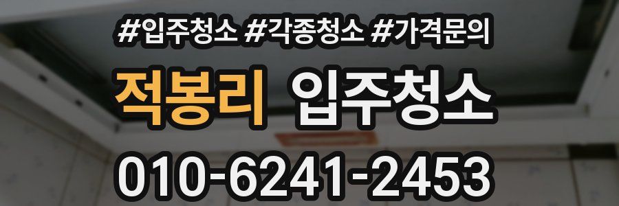 적봉리 이사청소