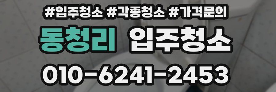 동청리 이사청소