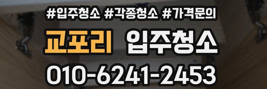 교포리 이사청소