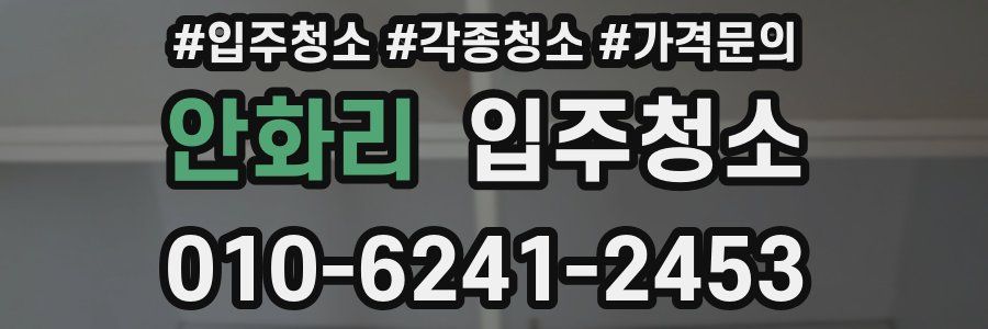 안화리 이사청소
