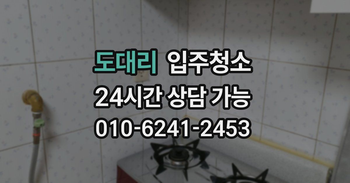 도대리 입주청소