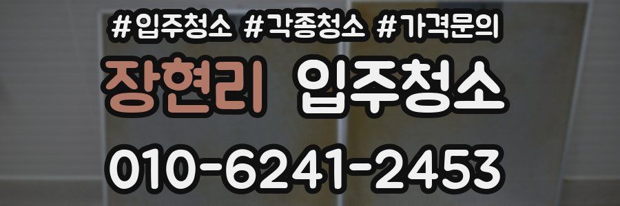 장현리 이사청소