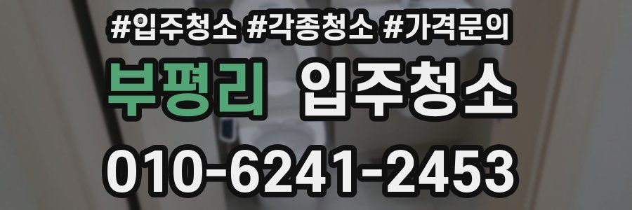 부평리 이사청소