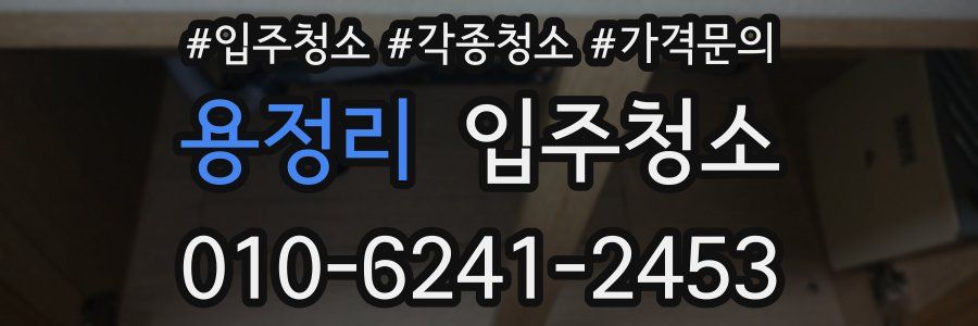 용정리 이사청소