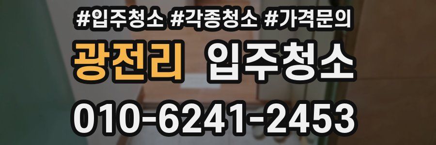 광전리 이사청소