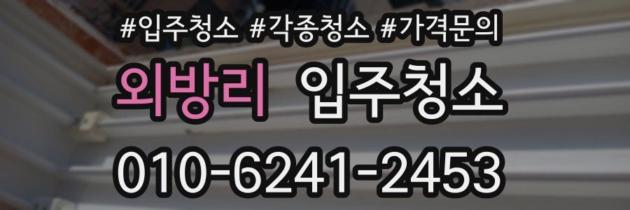 외방리 이사청소