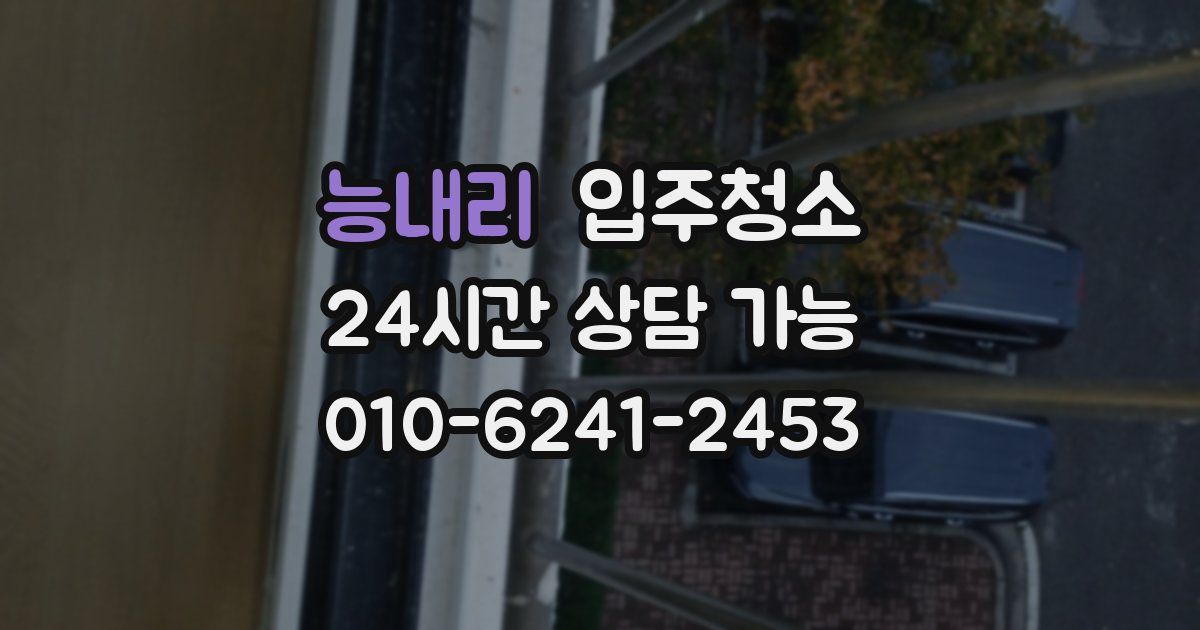 능내리 입주청소