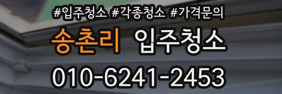 송촌리 이사청소