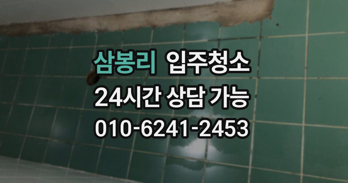 삼봉리 입주청소