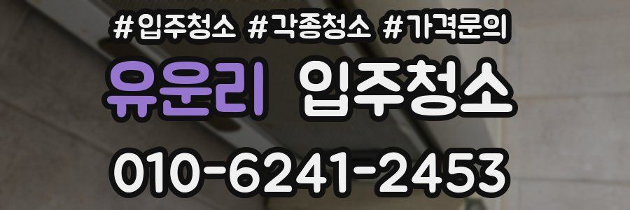 유운리 이사청소