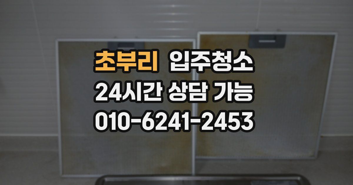 초부리 입주청소