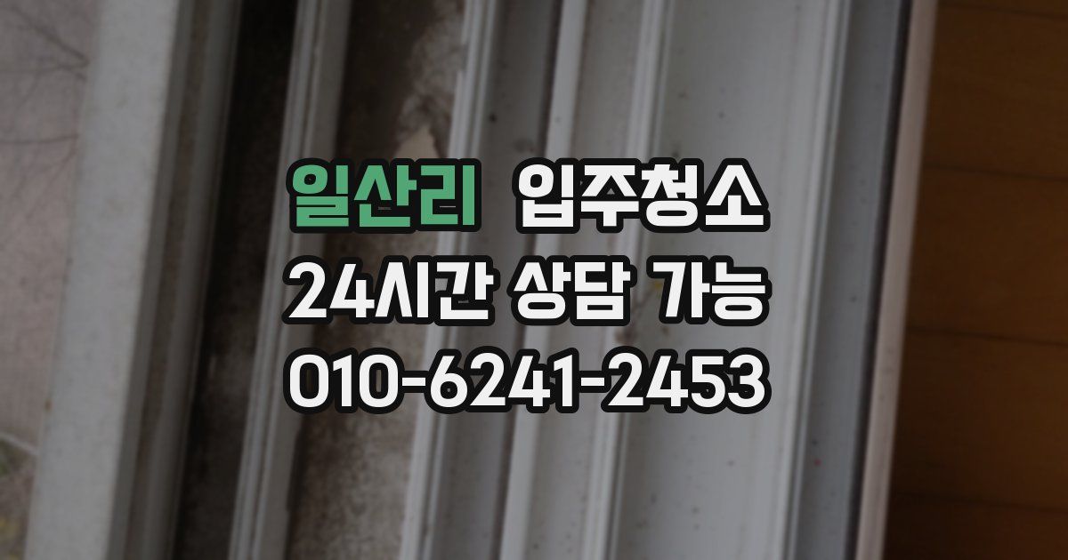 일산리 입주청소