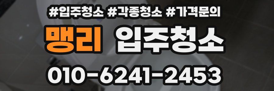 맹리 이사청소