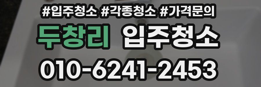 두창리 이사청소